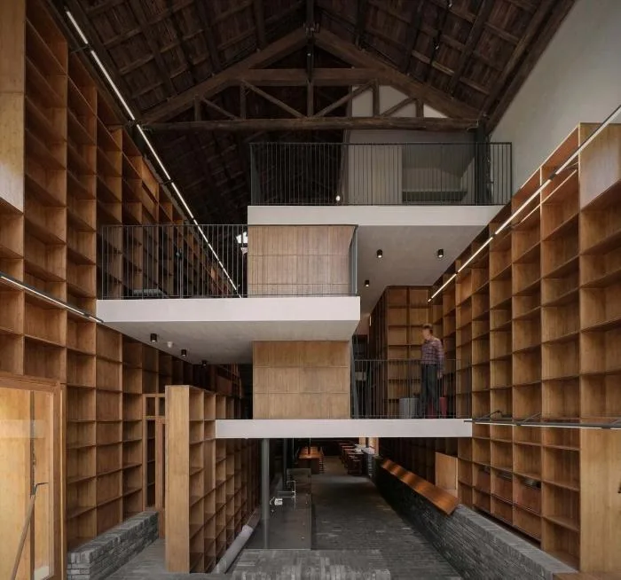 BIM建筑|青龙坞言几又乡村胶囊旅社书店 / 西涛设计工作室