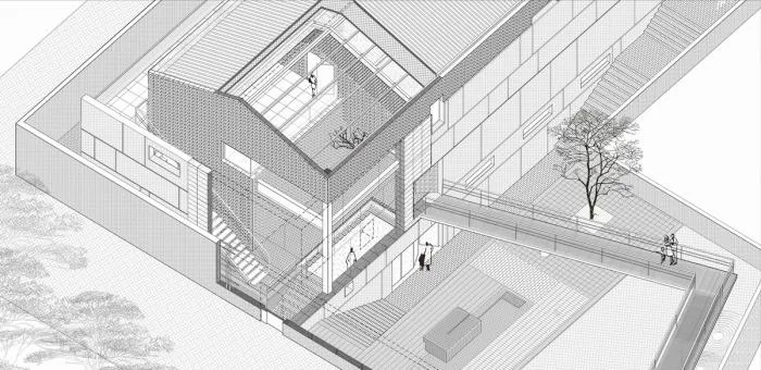 BIM建筑|如故园——吴悦石艺术馆的设计与建造 / 普罗建筑