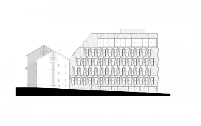 BIM建筑|北极圈内的一颗水晶石：挪威博德市政厅 / Atelier Lorentzen Langkilde