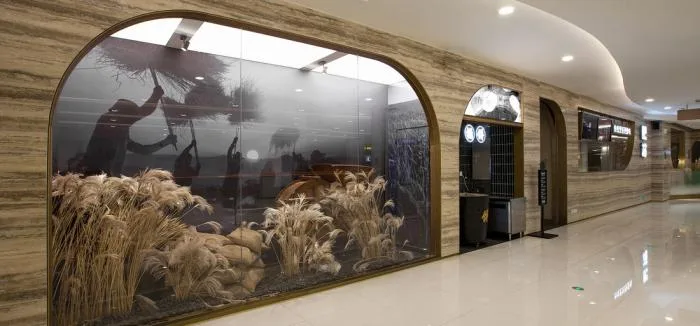 BIM建筑|“田野山河”：肥猫中餐厅，上海菊园店／卧野空间设计事务所