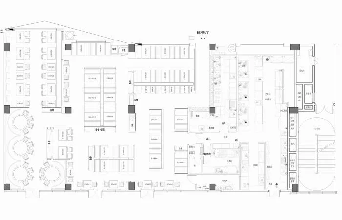 BIM建筑|“田野山河”：肥猫中餐厅，上海菊园店／卧野空间设计事务所
