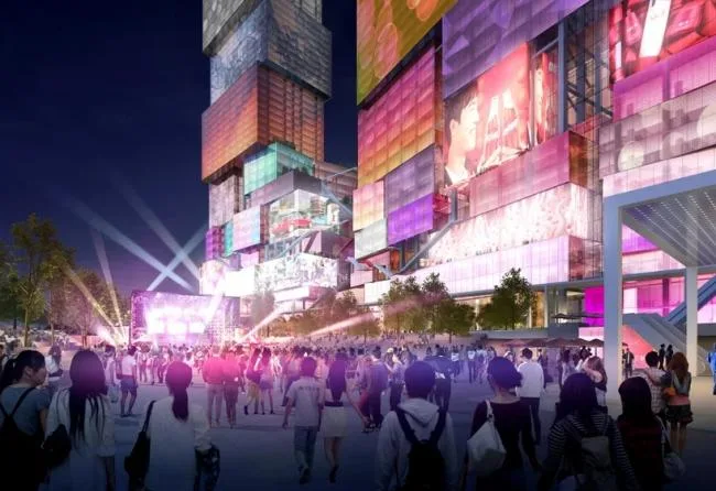 BIM建筑|全身高低都是屏幕的台北双子塔 / MVRDV