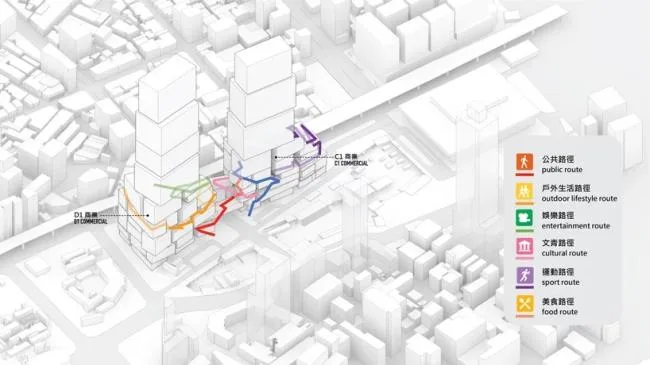 BIM建筑|全身高低都是屏幕的台北双子塔 / MVRDV