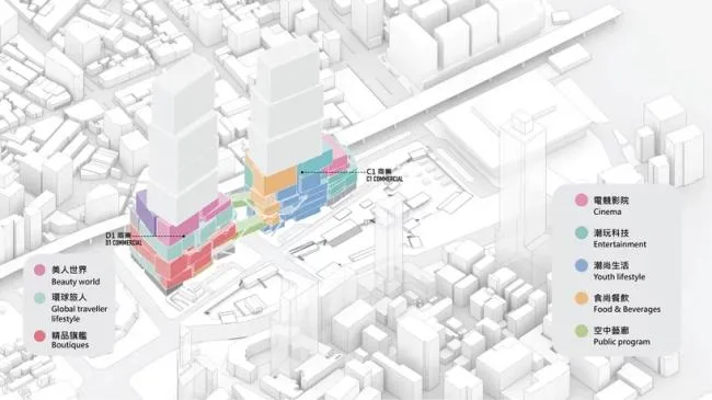 BIM建筑|全身高低都是屏幕的台北双子塔 / MVRDV