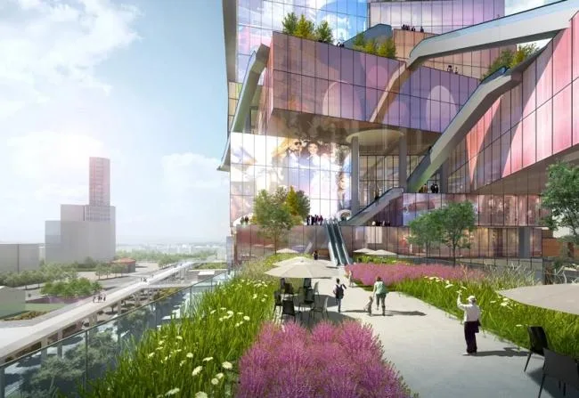 BIM建筑|全身高低都是屏幕的台北双子塔 / MVRDV