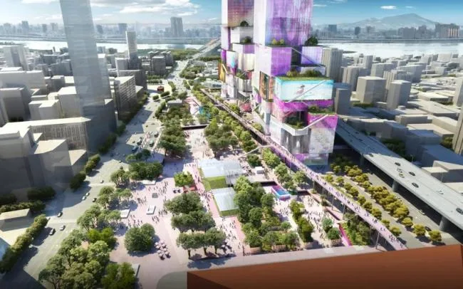 BIM建筑|全身高低都是屏幕的台北双子塔 / MVRDV