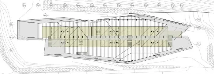 BIM建筑|混凝土几何架构而成的“游戏工具”：上东木炭桑拿屋 / studio_suspicion
