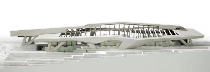 BIM建筑|混凝土几何架构而成的“游戏工具”：上东木炭桑拿屋 / studio_suspicion