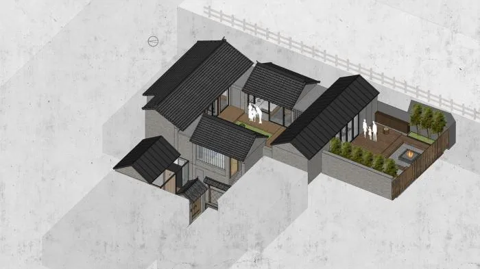 BIM建筑|小龙门百年“福”字院重获新生 | CCDI卝智室内设计