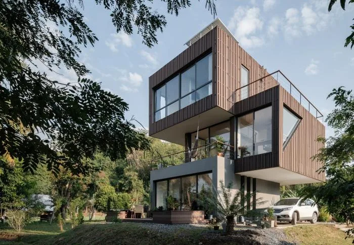 BIM建筑|群山环抱中的雕塑：MHS住宅 / ASWA