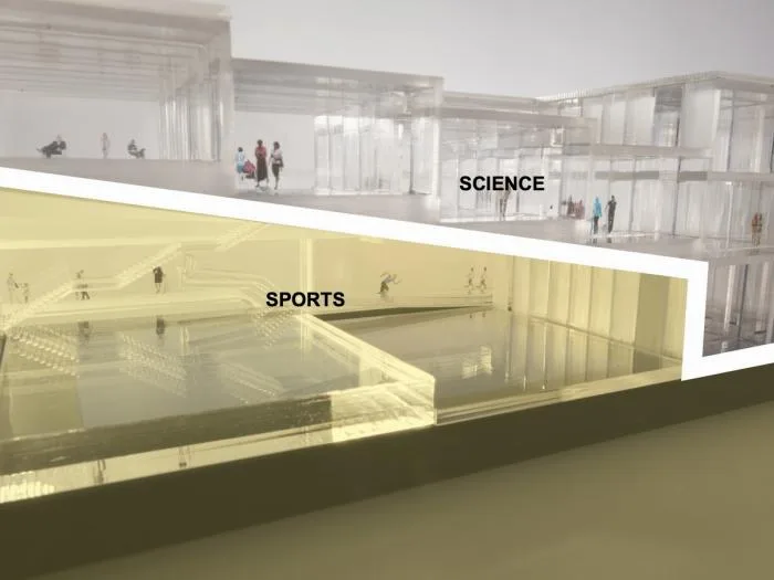 BIM建筑|体育与科学精神的碰撞：布莱顿学院 / OMA