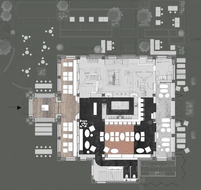 BIM建筑|当时间与温度交织于空间——CHARCOHOL巧客餐厅与鸡尾酒吧 / 八荒设计