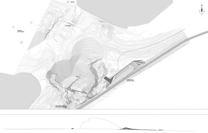 BIM建筑|在折叠混凝土上观海：错乱岩层上的游客中心 / MORFEUS arkitekter