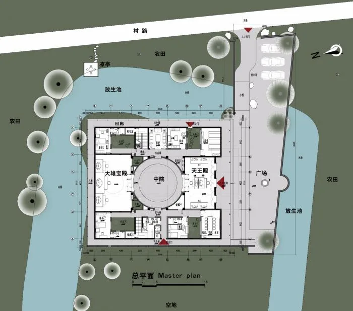 BIM建筑|于空灵之处，觅得静修：江苏扬州观音院 / 上海善祥建筑设计