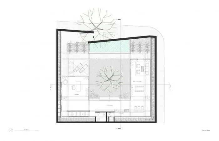 BIM建筑|未完成的废墟感——墨西哥八梁宅 / Covachita Taller
