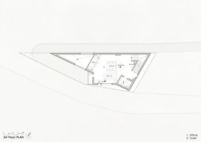 BIM建筑|混凝土构筑的抽象几何空间：Atelier 11办公楼 / Atelier 11