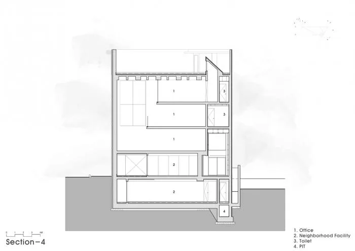 BIM建筑|混凝土构筑的抽象几何空间：Atelier 11办公楼 / Atelier 11