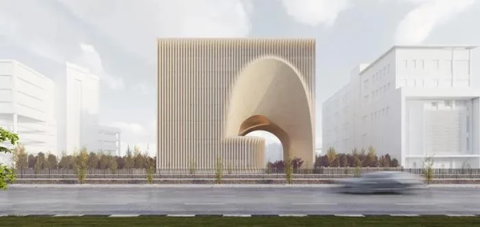 BIM建筑|曲线动感，不朽的雕塑：马什哈德建筑工程组织总部 / Nextoffice