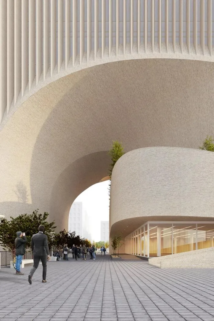 BIM建筑|曲线动感，不朽的雕塑：马什哈德建筑工程组织总部 / Nextoffice