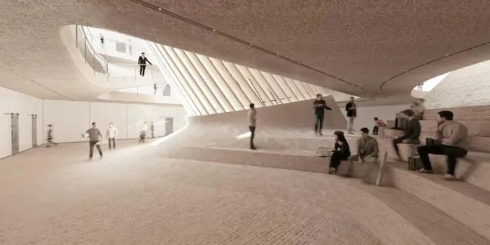 BIM建筑|曲线动感，不朽的雕塑：马什哈德建筑工程组织总部 / Nextoffice