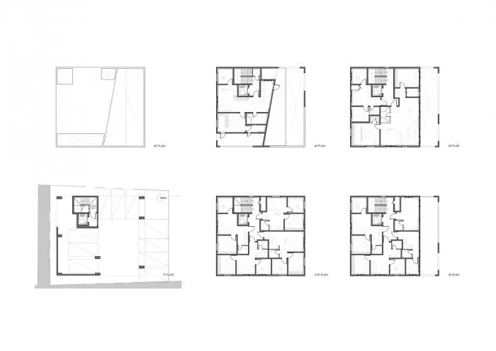 BIM建筑|虚与实的统一：韩国混凝土架空公寓 / Atelier Jun