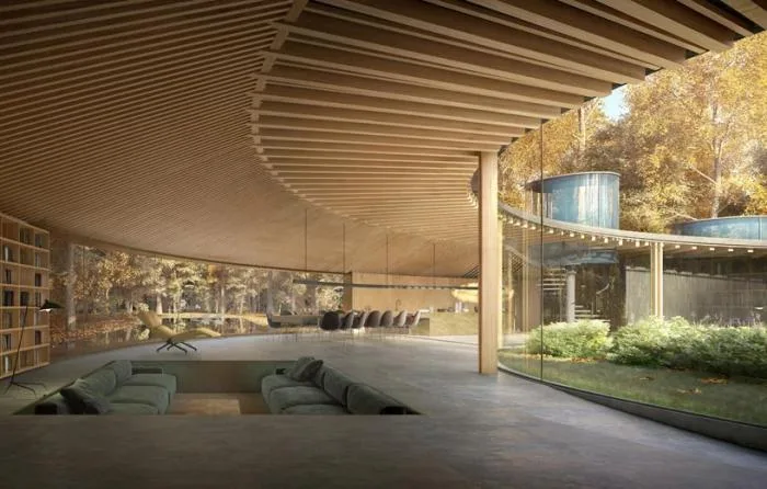 BIM建筑|盘旋于森林之中的“鸟巢”：长岛木屋2.0 / Marchi Architects