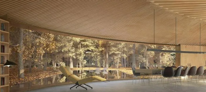 BIM建筑|盘旋于森林之中的“鸟巢”：长岛木屋2.0 / Marchi Architects