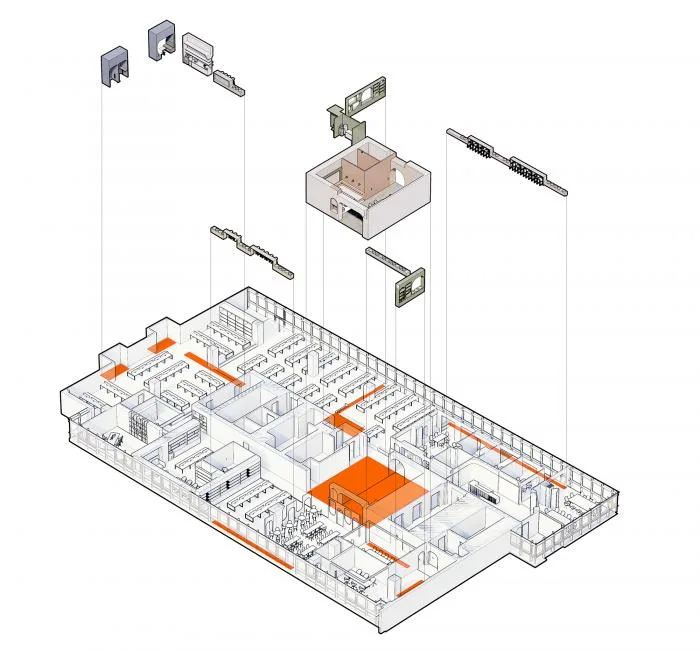 BIM建筑|舒适而优雅的性冷淡风——如涵文化办公空间 / inDeco领筑智造