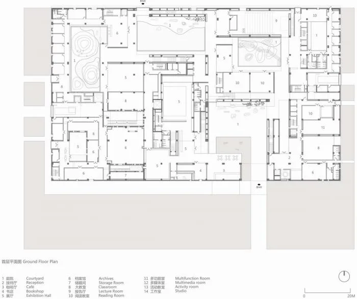 BIM建筑|寿县文化艺术中心 / 朱锫建筑事务所