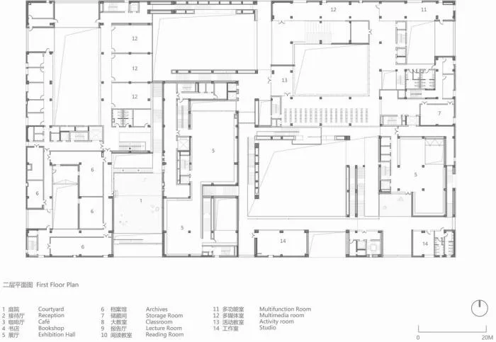 BIM建筑|寿县文化艺术中心 / 朱锫建筑事务所
