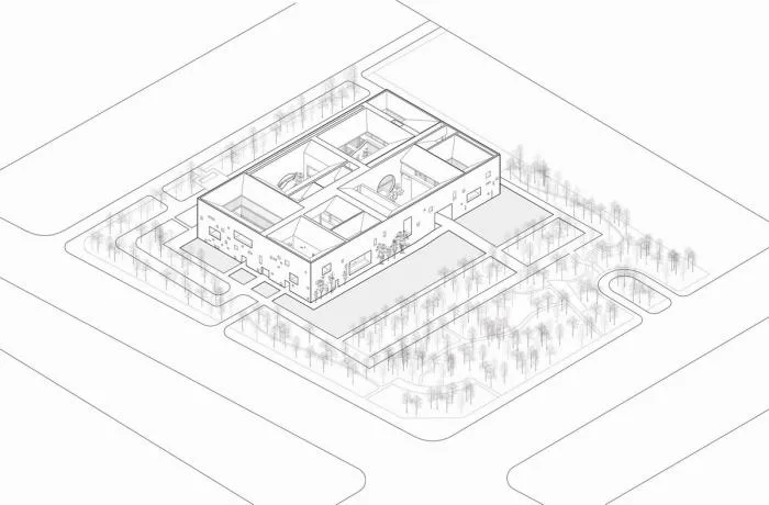 BIM建筑|寿县文化艺术中心 / 朱锫建筑事务所