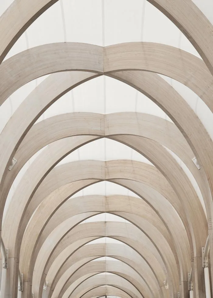 BIM建筑|查德斯通拱形新地标：“The Link”步行道 / Make Architects