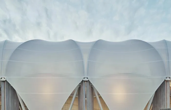 BIM建筑|查德斯通拱形新地标：“The Link”步行道 / Make Architects