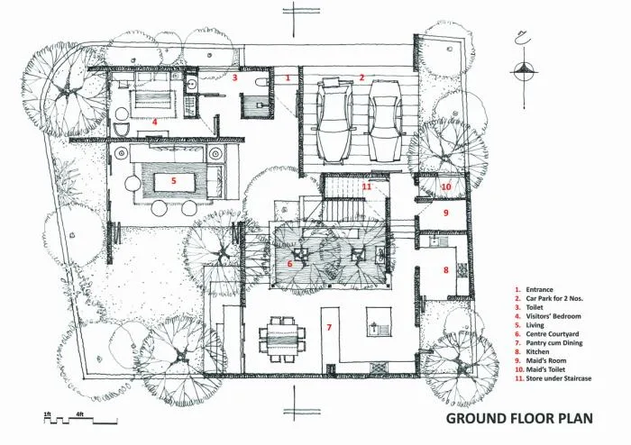 BIM建筑|浓郁咖啡加拉花——斯里兰卡Kodikara住宅