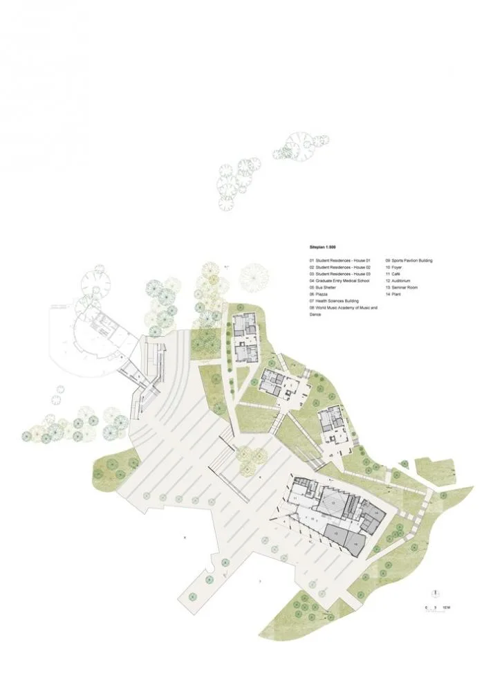 BIM建筑|利默里克大学医学院和宿舍楼 / Grafton Architects