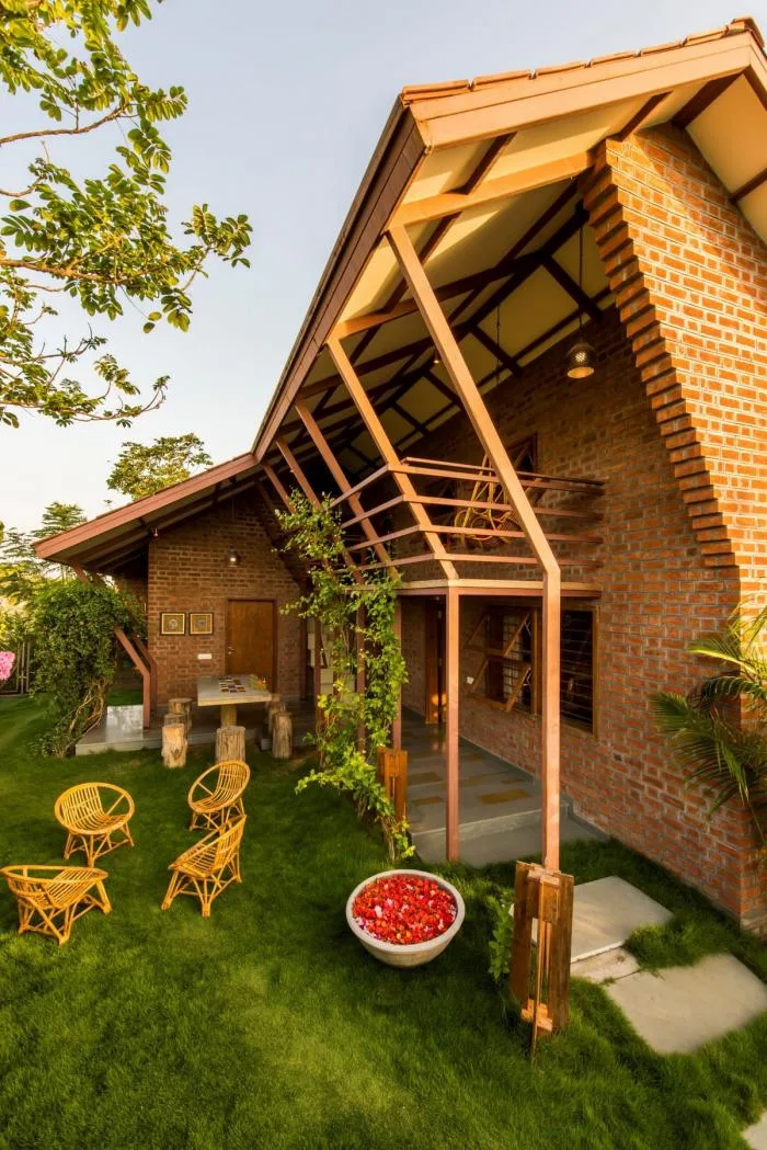 BIM建筑|恬静的花园度假屋——印度住宅“Palasvada”