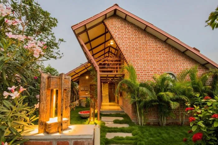 BIM建筑|恬静的花园度假屋——印度住宅“Palasvada”