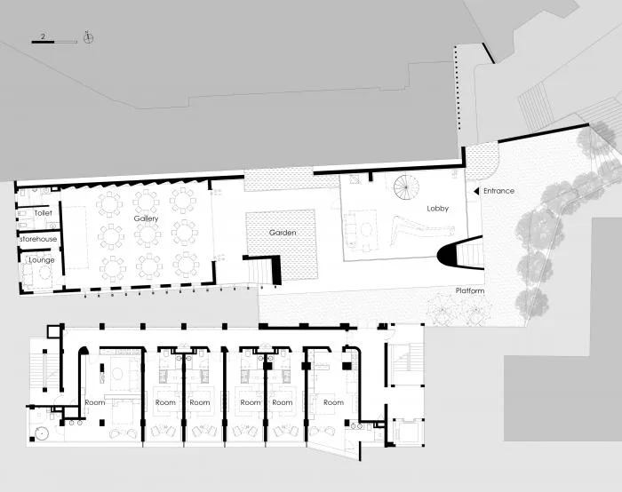 BIM建筑|嫁衣的裙摆——重庆印制一厂山鬼精品酒店改造 / 寻常设计