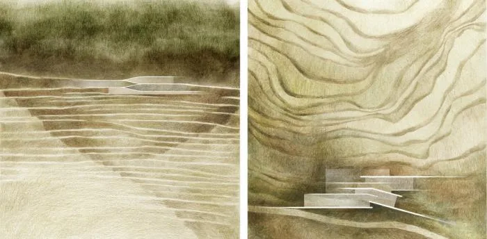 BIM建筑|粗野之中，宁静地消隐，喜马拉雅山间坡道小屋 / Ant Studio