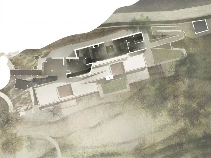 BIM建筑|粗野之中，宁静地消隐，喜马拉雅山间坡道小屋 / Ant Studio
