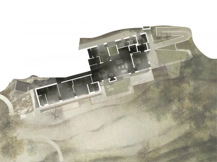 BIM建筑|粗野之中，宁静地消隐，喜马拉雅山间坡道小屋 / Ant Studio