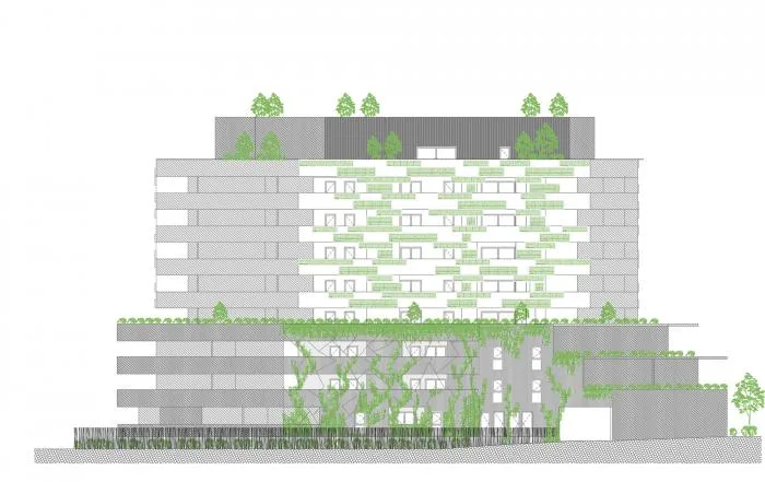 BIM建筑|极富变化的肌理，蒙皮利埃公园公寓“I-Park” / NBJ Architectes