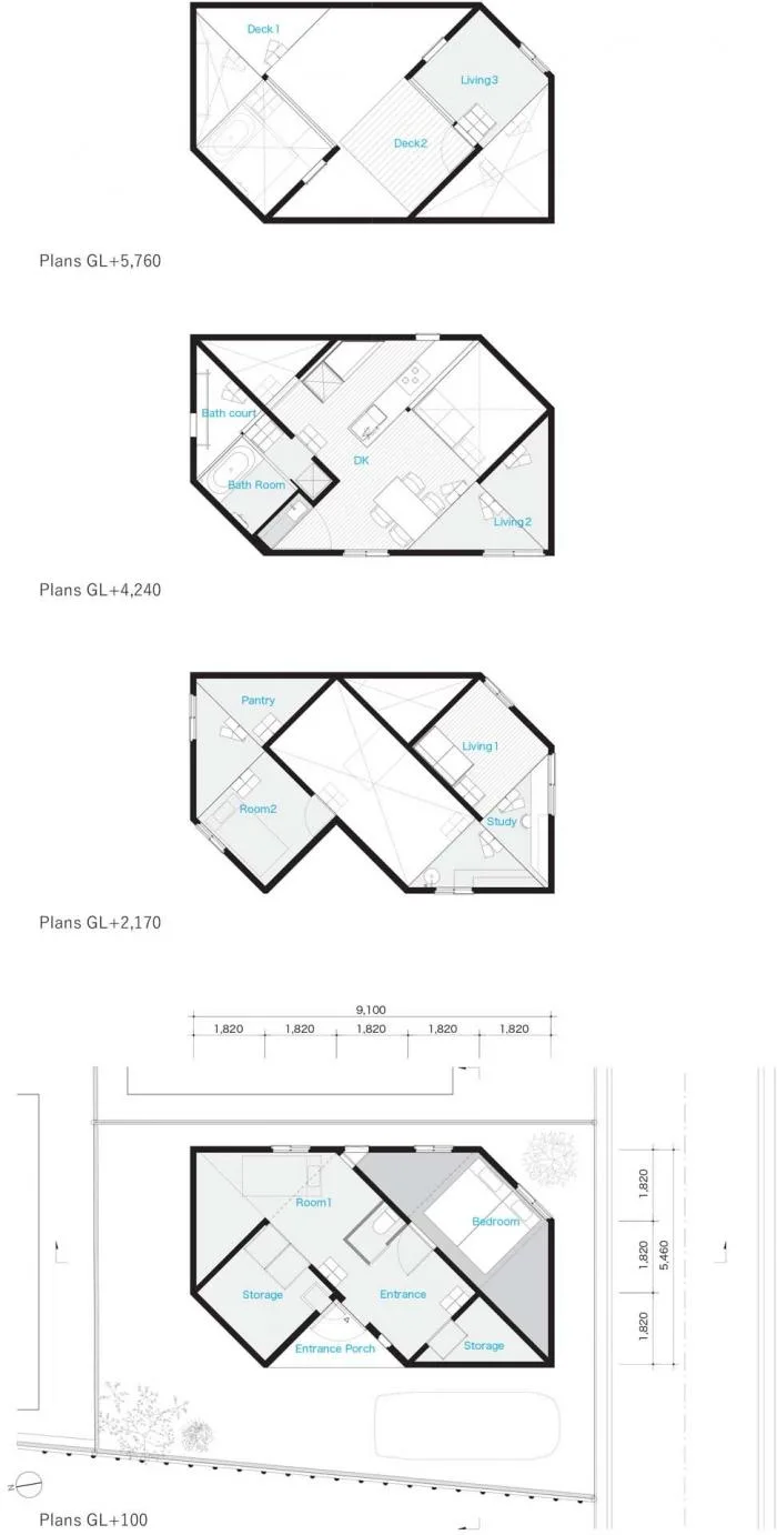 BIM建筑|登山路径般的迷你空间，高规“螺旋”住宅 / 岛田阳建筑事务所