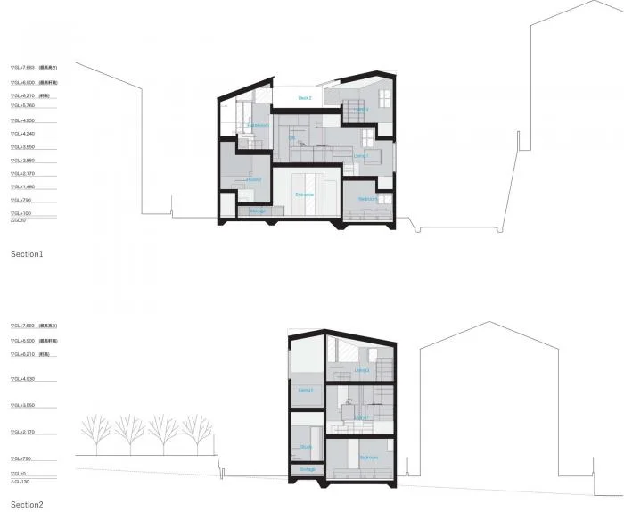BIM建筑|登山路径般的迷你空间，高规“螺旋”住宅 / 岛田阳建筑事务所