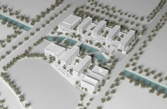 BIM建筑|小河弯弯，愉快嬉戏的童年——宁波杭州湾滨海小学 / 浙江大学建筑设计研究院