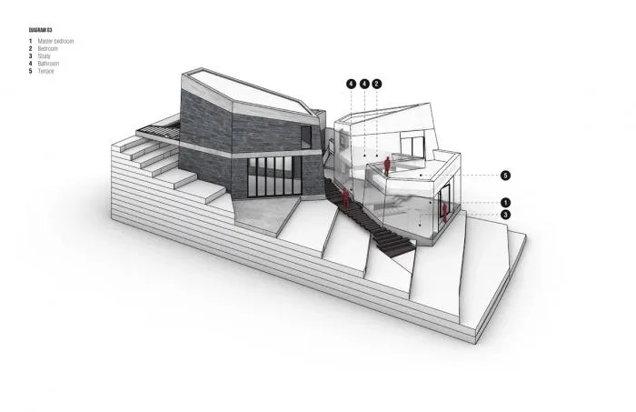 BIM建筑|一簇互相对望的“岩石”集群——Amanali住宅 / Rojkind Arquitectos