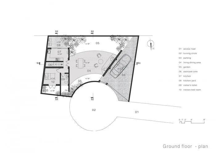 BIM建筑|斯里兰卡郊区的僻静居所——“死胡同”住宅