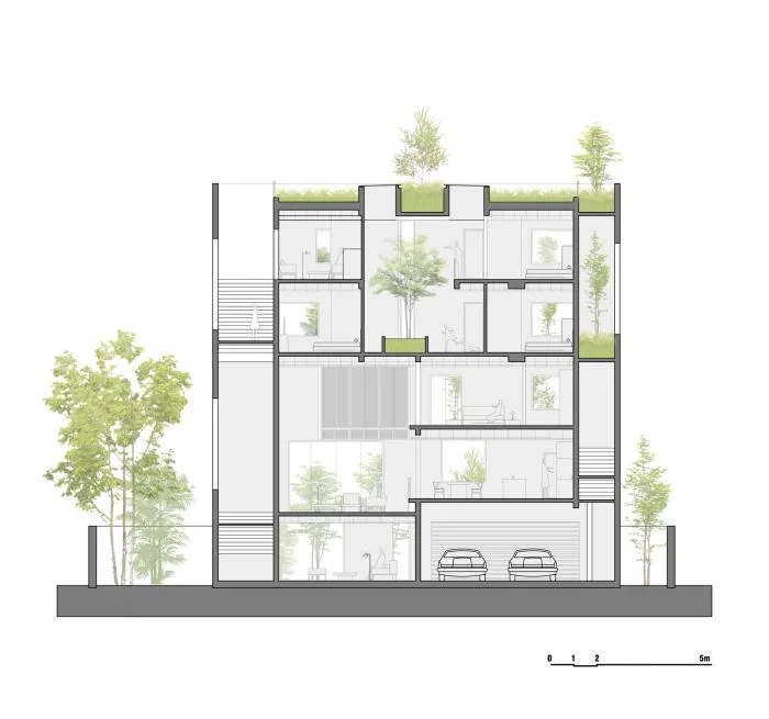 BIM建筑|居于丛林之间：越南“五角平面”树屋 / 武重义建筑事务所