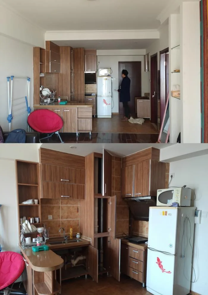 BIM建筑|46㎡北京旧房改造，90后单身女孩极简空间 / 无名创想联盟