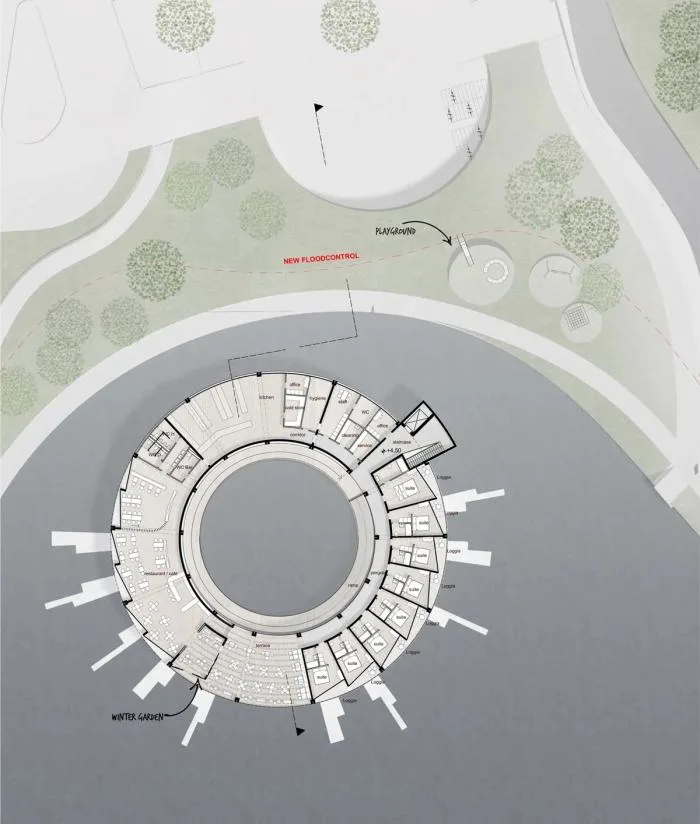 BIM建筑|森林湖泊上的“渔船”：Land Ahoy